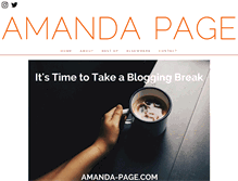 Tablet Screenshot of amanda-page.com